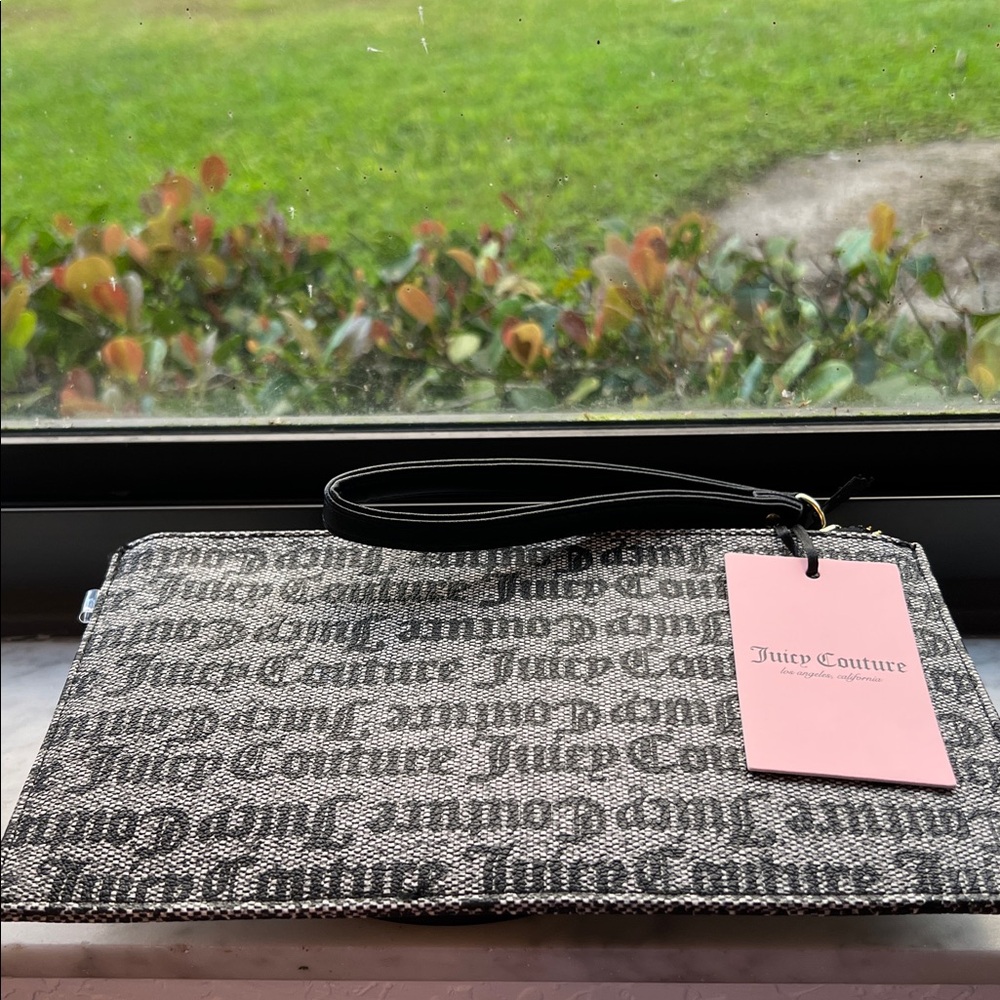 JUICY COUTURE NWT BLACK & BEIGE WRISTLET - Picture 5 of 8